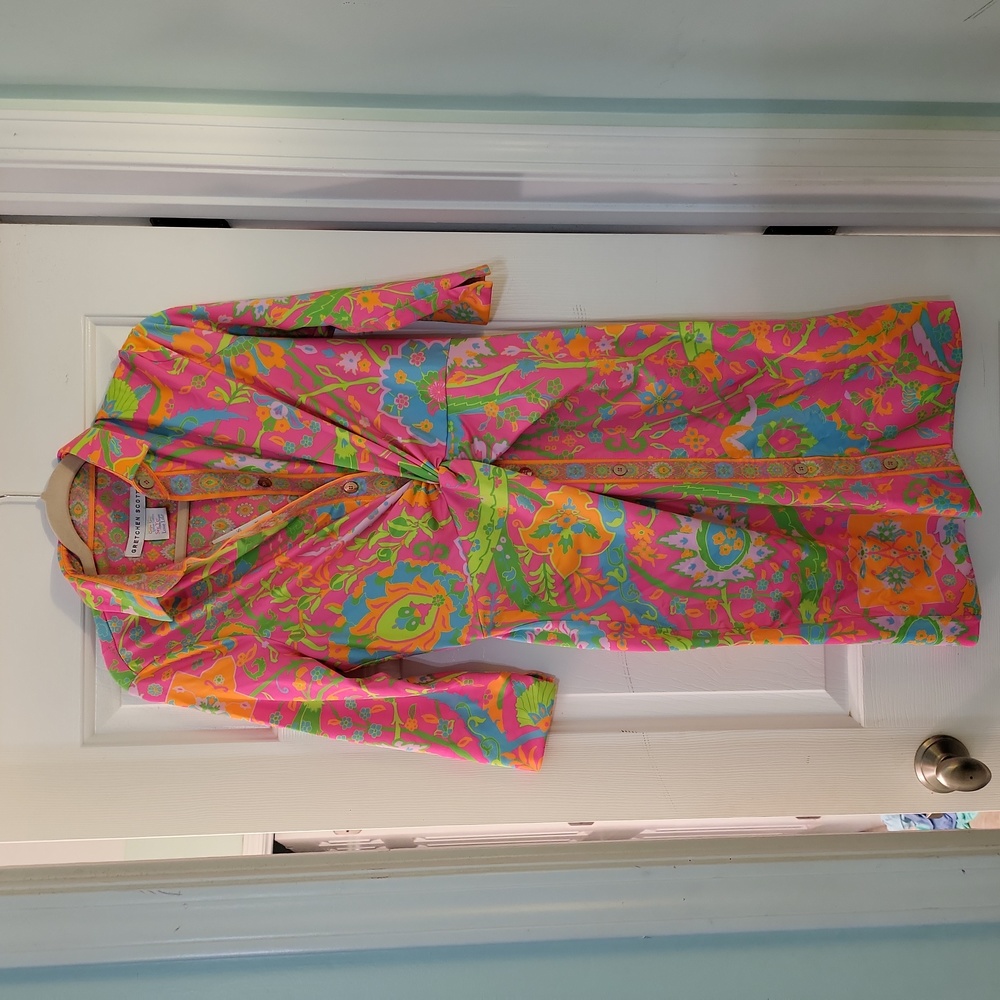Gretchen Scott Hot Pink Twist & Shout Dress